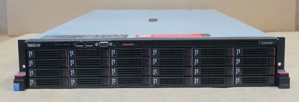 Lenovo ThinkServer RD650 2-Socket / 0P 0M 14 4TB HDD 24x 2 5
