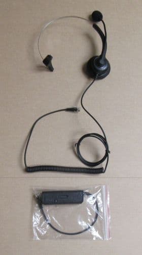 Leyming Noise Cancelling Office Headset RJ9 Crystal Head Headband Microphone