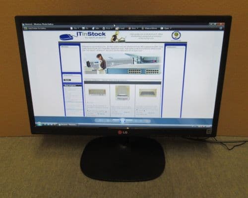 LG 22M35A-B 22" LCD TFT LED HD Widescreen Monitor VGA With AC Adapter