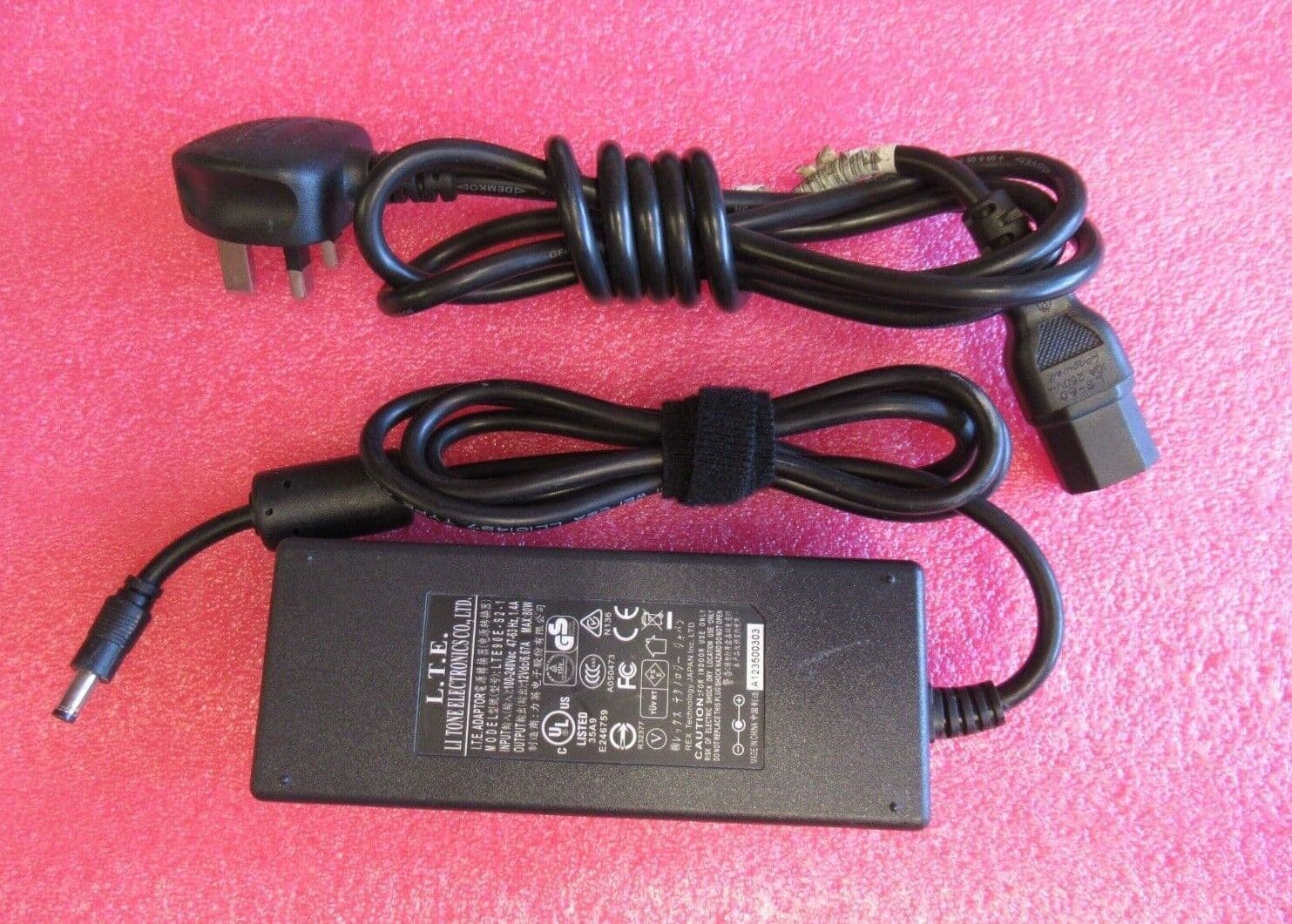 Li Tone LTE90ES21 Desktop Switching AC Power Adapter Charger 80W 12V