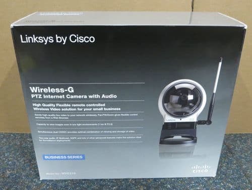 Linksys Cisco WVC210 PTZ Business Internet Video Camera With Audio Wireless G