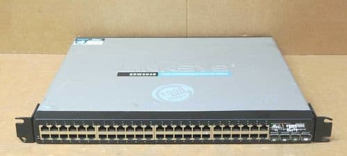 Linksys SRW2048 48-Port 10/100/1000 WebView Gigabit Ethernet Switch 4x SFP