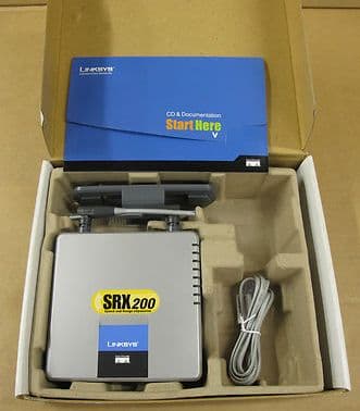 Linksys Wireless-G ADSL Gateway Wireless Router Mod WAG54GX2 With SRX200