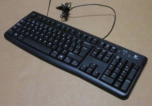 Logitech K120 Business Keyboard USB 920-002508 820-006546 Wired QWERTY English