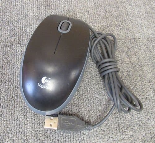 Logitech M-U0026 810-002182 Black USB Wired 3-Button Optical Mouse