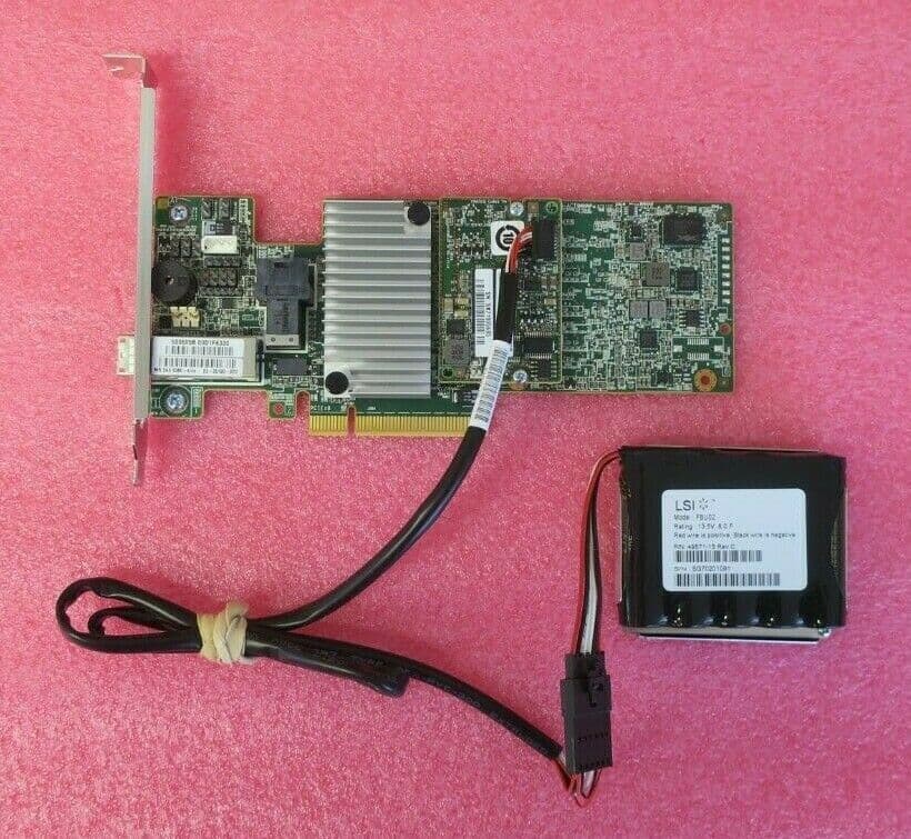 LSI MegaRAID SAS 93804i4e 12G RAID Controller 1GB Cache TFM Battery