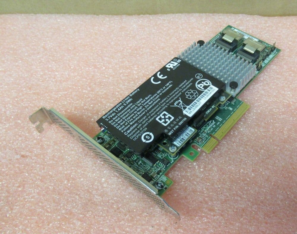 LSI SAS 9750-8i 6GB/s 512MB Cache RAID Controller Card L3-25239-22B FH ...