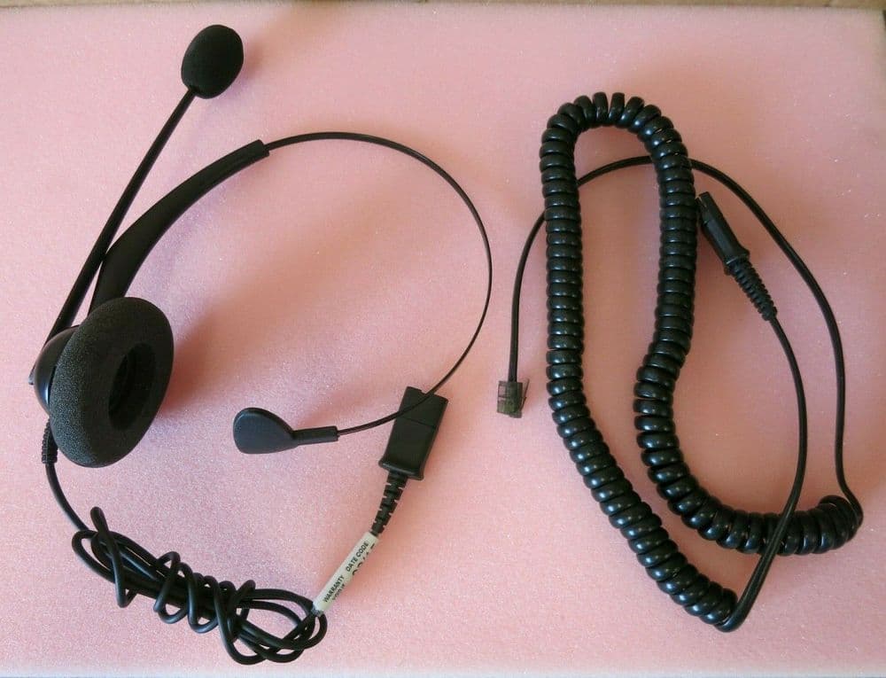 Lynx 100 Monaural Noise Cancelling Office Headset with U10P-S Bottom Lead