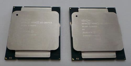 Matched Pair Intel Xeon E5-2667v3 8C 3.2GHz 20M LGA2011-3 Processor CPU SR203