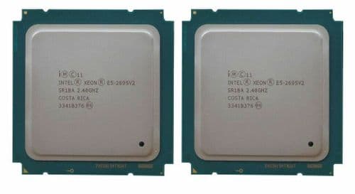 Matched Pair Intel Xeon E5-2695v2 12-Core 2.40GHz Processor 30MB Cache SR1BA CPU