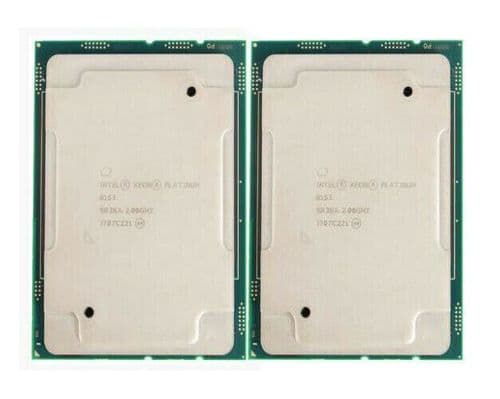 Matched Pair Intel Xeon Platinum 8153 16-Core 2.0GHz SR3BA Server CPU Processor