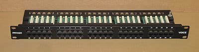 Maxxam Voice 1U 50-Port Patch Panel RJ45 Communications Network