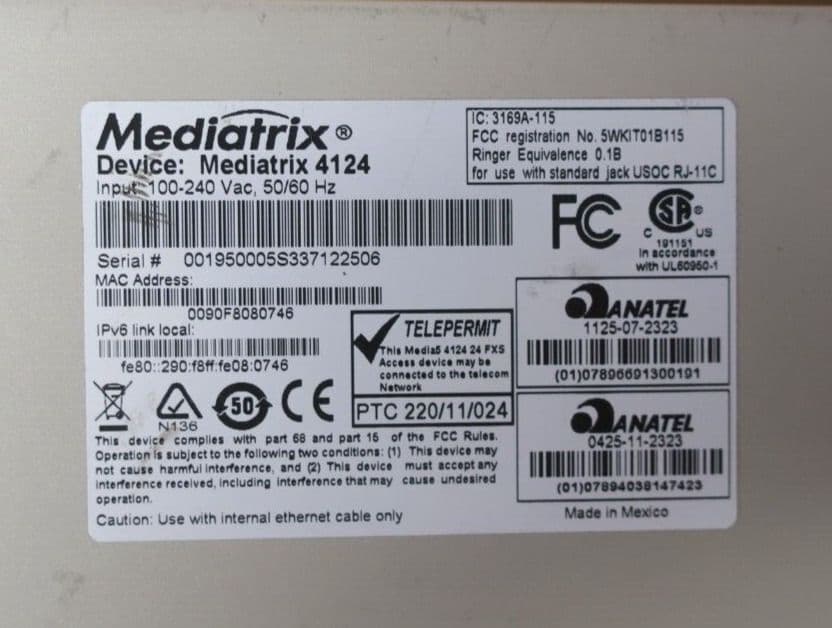 Gateway VoIP Mediatrix C710 - 4 Porte FXS - Usato Funzionante - Foto 2