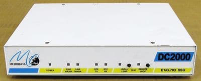 Metrodata DC2000 E1/G.703 DSU Interface 80-05-001 72-01-240-1 Network LAN