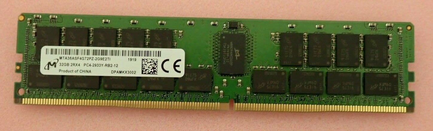 Micron 32GB 2RX4 DDR4-2933 PC4-23400 ECC 288-Pin Memory