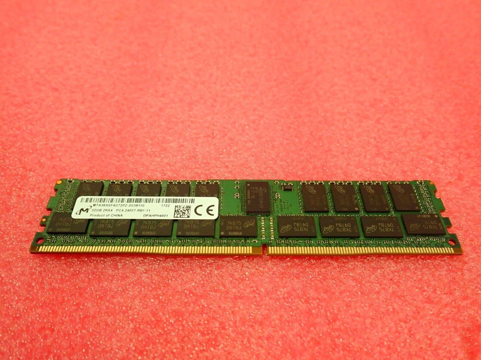 Micron 32GB 2Rx4 PC4-2400T DDR4 PC4-19200 ECC Server Memory