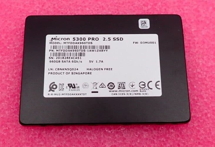 高耐久SSD 2台セット★MICRON 5300 MAX 960GB SATA 高耐久SSD 2台セット☆MICRON 5300 MAX 960GB SATA - メルカリ