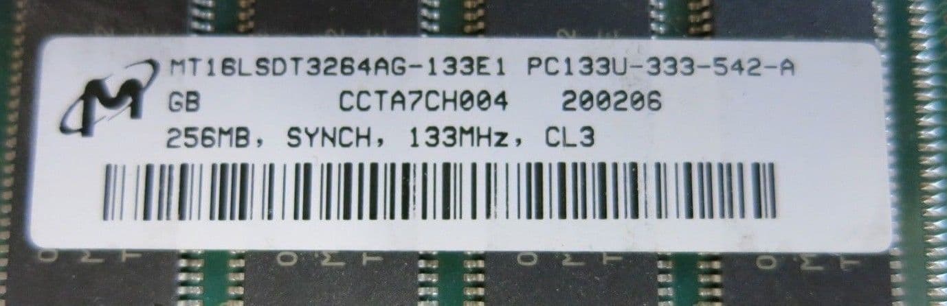 Barrette Mémoire SDRAM 512 Mo PC133 - Marque Matrix - Pour PC De Bureau - Occasion Testée