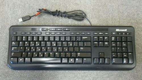Microsoft 1366 X818767-004 Black Wired USB Computer Keyboard 600