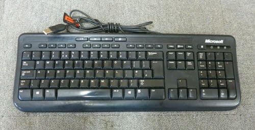 Microsoft X823078-003 MSK-1366 USB Wired Black 104-key UK QWERTY Keyboard