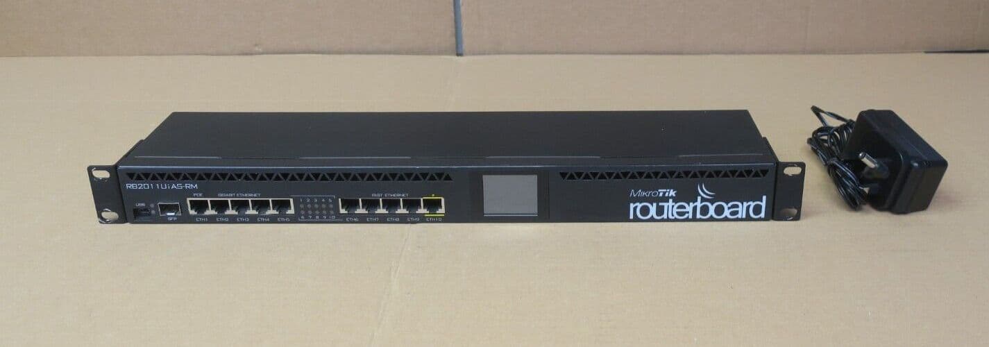 MikroTik RouterBOARD RB2011UiAS-RM 1U Rackmount Gigabit PoE Router ...