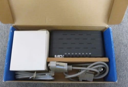 MRi Mr Modem ME110 External V.92 56K Data Fax Voice Modem With Cable, AC Adapter