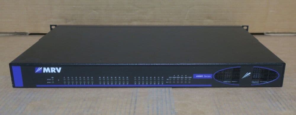 MRV 4000T Series 48-Port Console Server LX-4048T-102AC Dual AC Power Supply