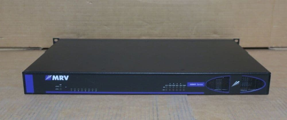 MRV 4000T Series 8-Port Console Server LX-4008T-002AC Dual AC Power Supply