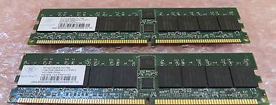 Nanya 2GB RAM (2 x1GB) NT1GD72S4PA1FU-75B DDR-266MHz PC2100R-25330 Memory Module