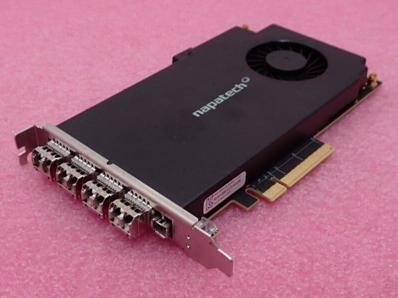 Napatech Card Tunap Gpl NAPATECH NT40E3-4-PTP 4x 10GbE Packet Capture & Analysis ...