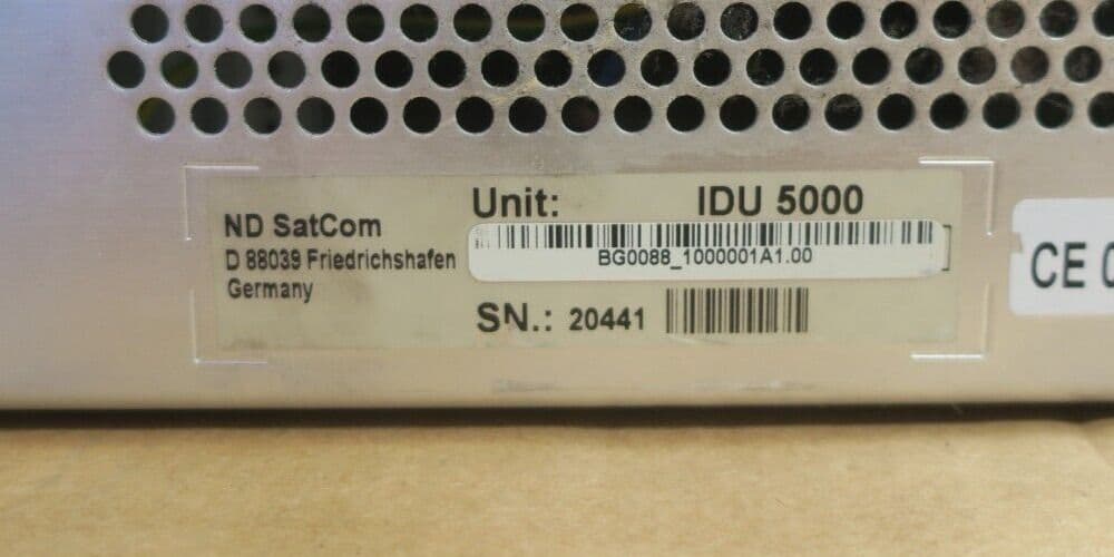 ND SatCom SkyWAN IDU 5000 Satellite Modem W/ 1x UIM 2x SIC DEMOD 2x MOD ...