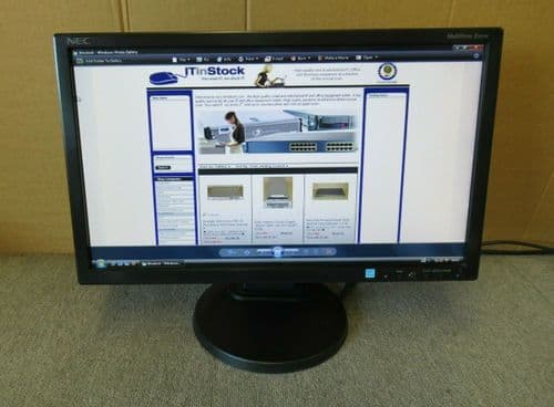 NEC MultiSync L200NX E201W-BK 20" LCD TFT LED Widescreen Mobitor DP DVI VGA
