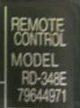 NEC RD-348E Projector Remote Control