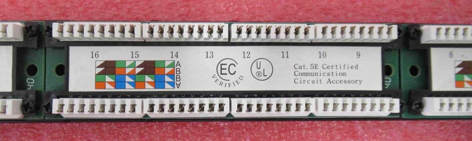 Net-C 24 Port Cat5e RJ45 Ethernet 19" Rackmount 1U Rear Punch Patch ...