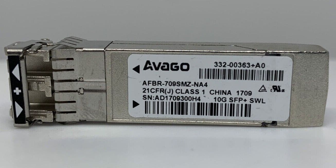 NetApp Avago SFP AFBR-709SMZ-NA4 10Gb Short Wave 332-00363 A0 SFP ...