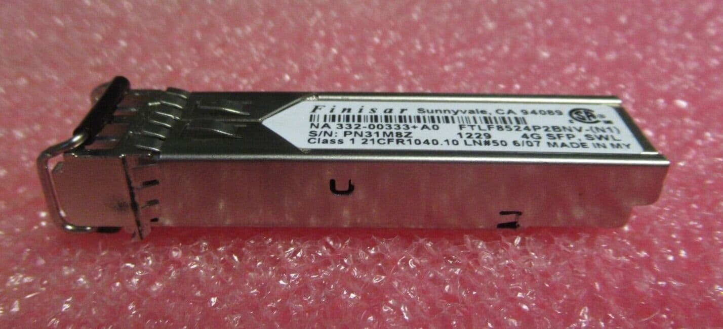NetApp Finisar 4Gb/s SWL SFP Transceiver Module 332-00333 FTLF8524P2BNV- N1