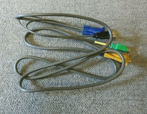 NetDirector USB / PS/2 VGA 15 Pin Male To Male KVM Switch Cable 6FT