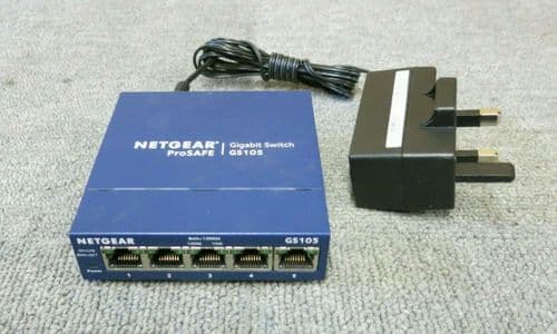 Netgear GS105v5 ProSafe 5 Port Gigabit Ethernet Unmanaged Desktop Switch
