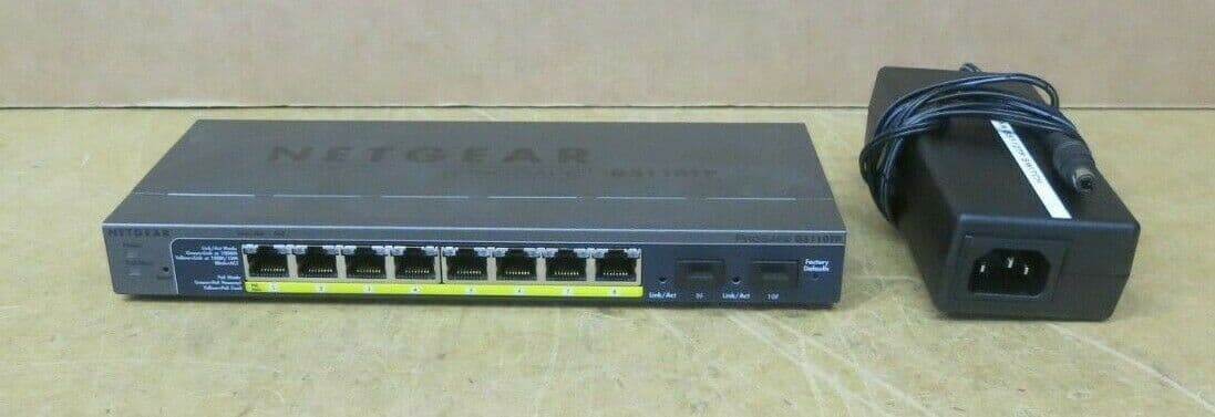 Netgear GS110TP 8 Port Gigabit PoE Smart ProSAFE Switch with 2 Gigabit ...