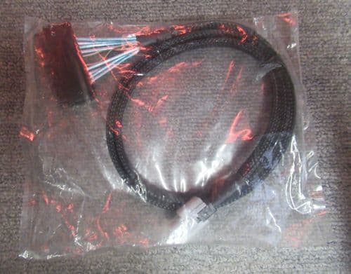New 1M Mini-SAS Data Cable Black SFF-8087 36-Pin To SFF-8484 32-Pin