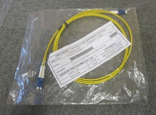 New 2m Fibre Optic Cable Assembly LC to LC, Single Mode OS2 Yellow - PC9LCLCDX2Y