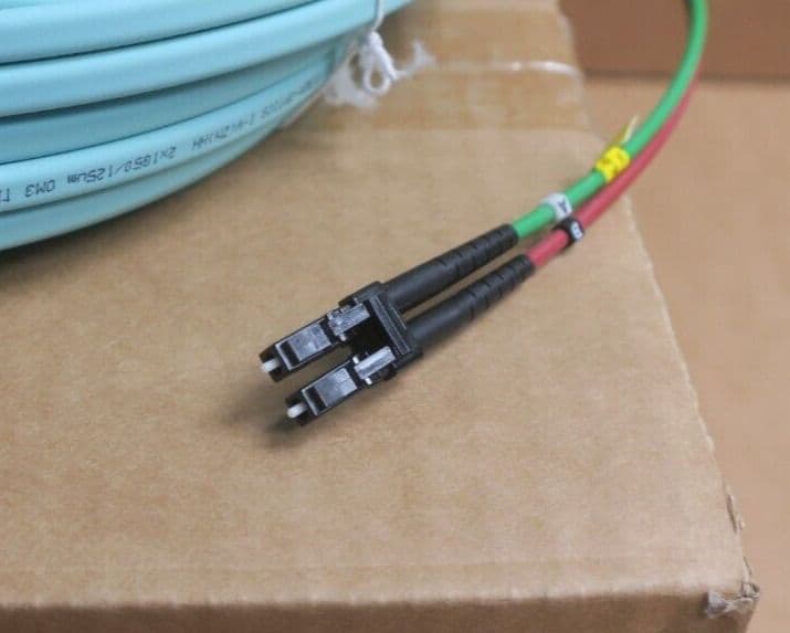 NEW 50M 50 Metre OM3 Multi-Mode LWL LC-LC I-VHH 2G 50/125 Fibre Optic ...