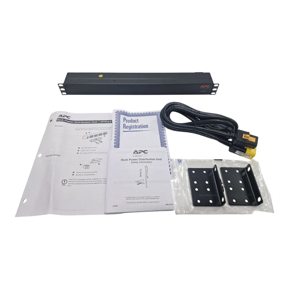 NEW APC AP9565 Rack PDU 1U 16A 230V 12x C13 IEC-C20 Power Distribution Unit