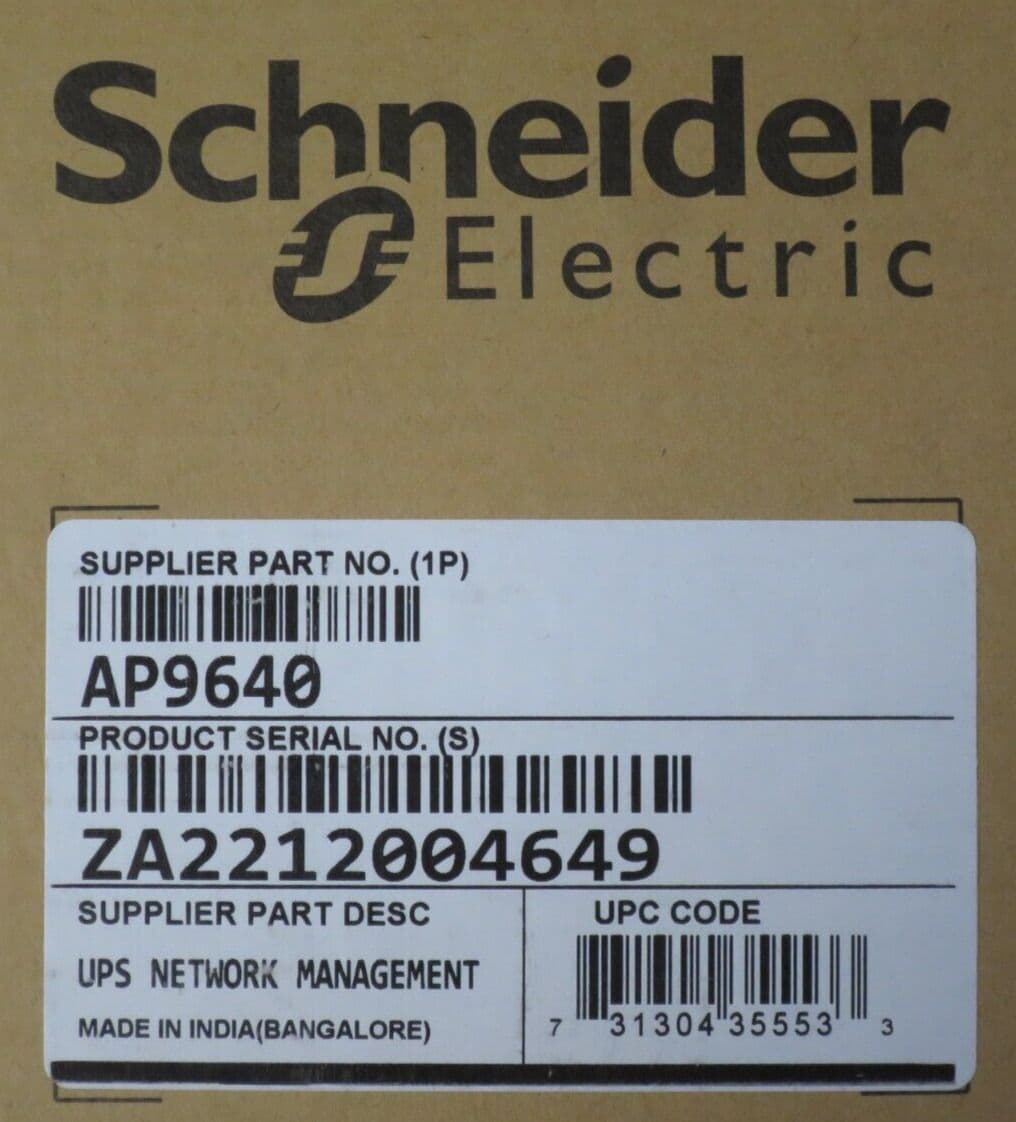 NEW APC AP9640 UPS Network Management Card 3 With PowerChute Network ...
