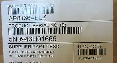 New APC Cable Ladder Attachment Kit Power Cable Troughs AR8166ABLK