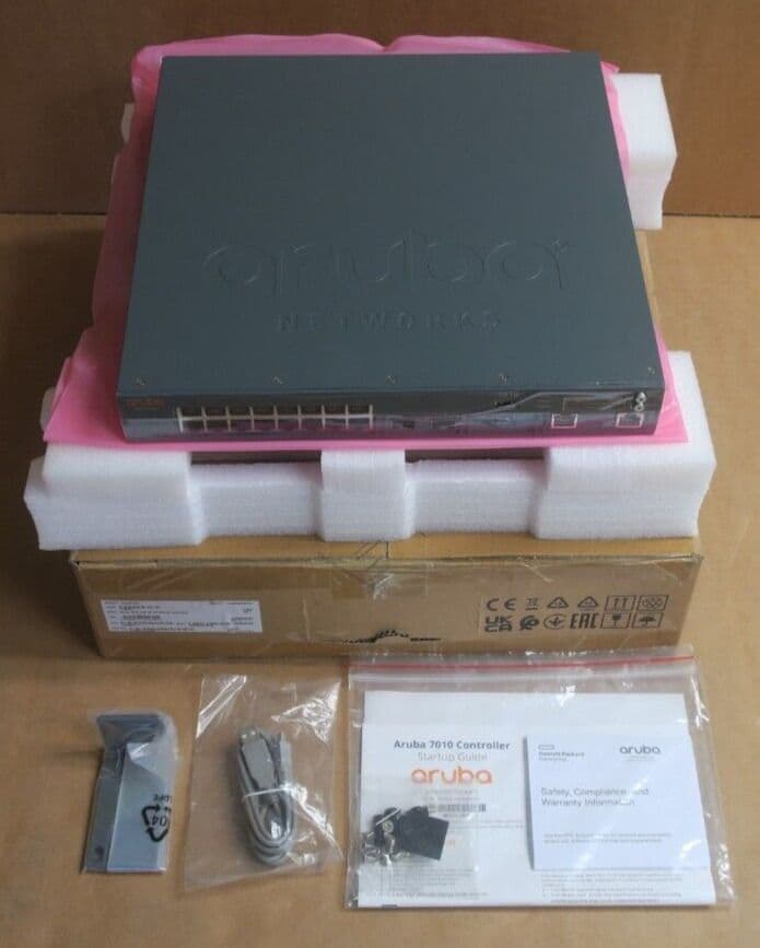 NEW Aruba 7010 EG 16x 1000BASE-T 2x SFP Ports 32 AP Branch Controller ...