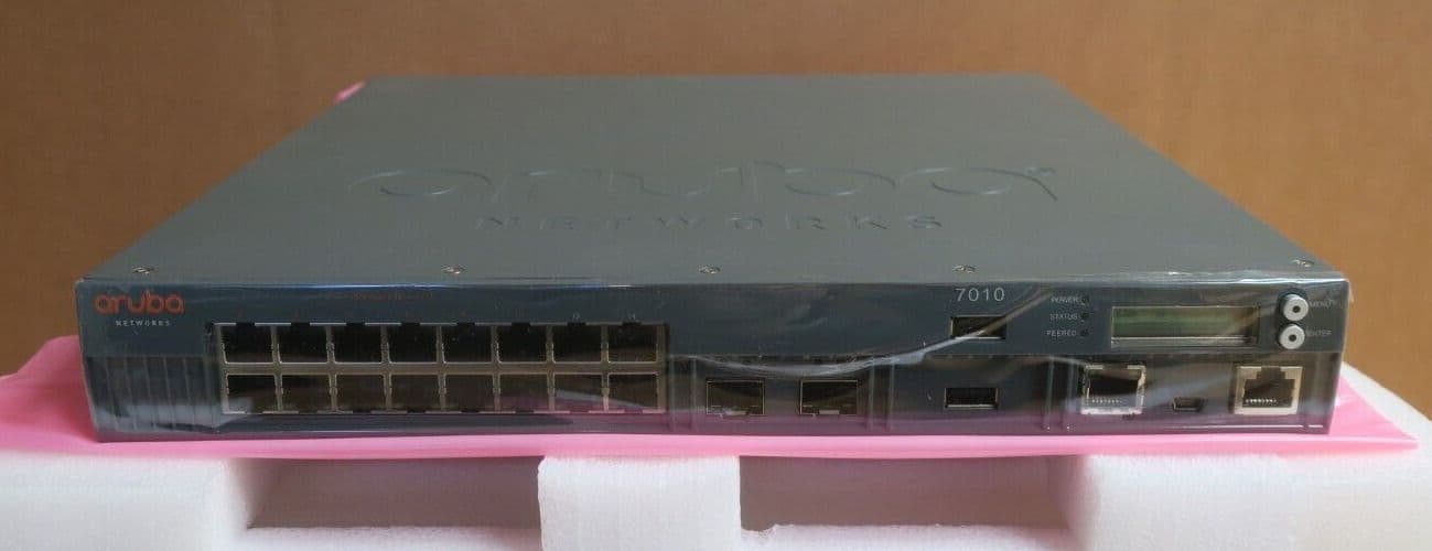 NEW Aruba 7010 EG 16x 1000BASE-T 2x SFP Ports 32 AP Branch Controller ...