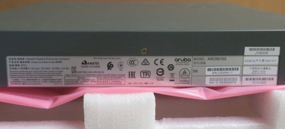 NEW Aruba 7010 EG 16x 1000BASE-T 2x SFP Ports 32 AP Branch Controller ...