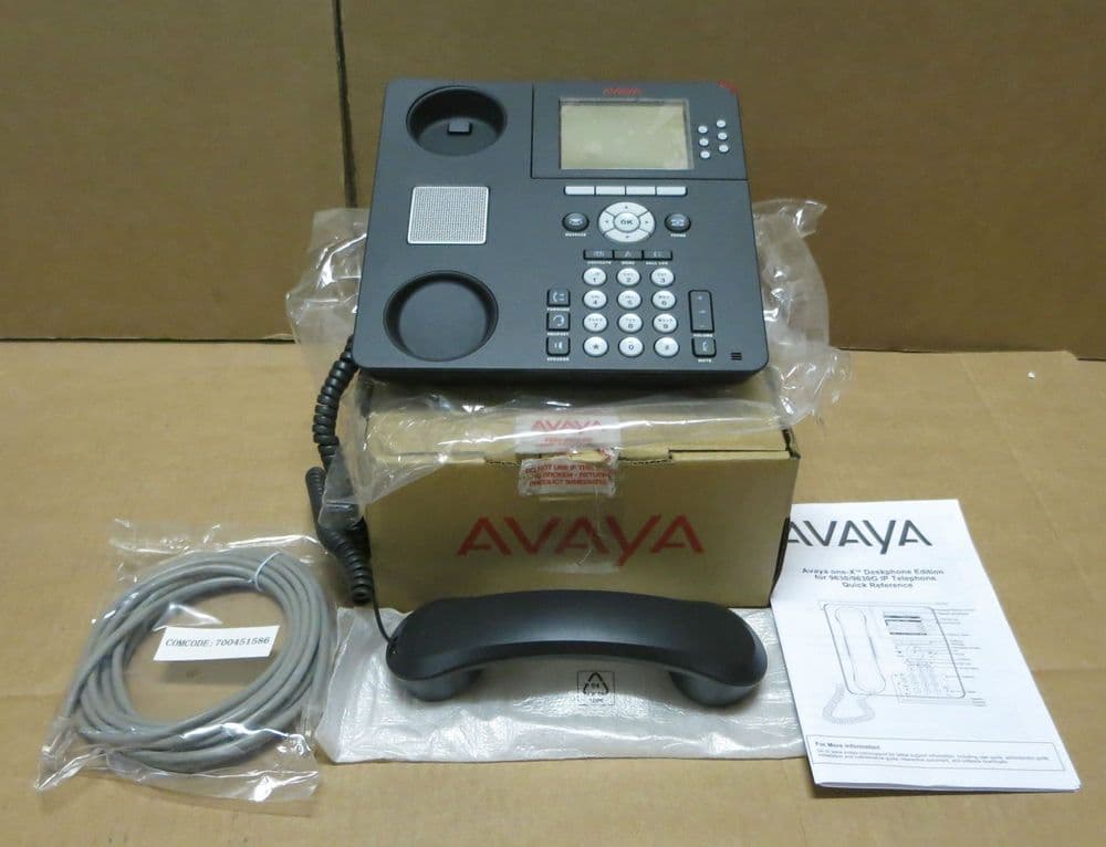 New Avaya 9630 IP VOIP Business Phone With Display 9630D01A-1009 700426729