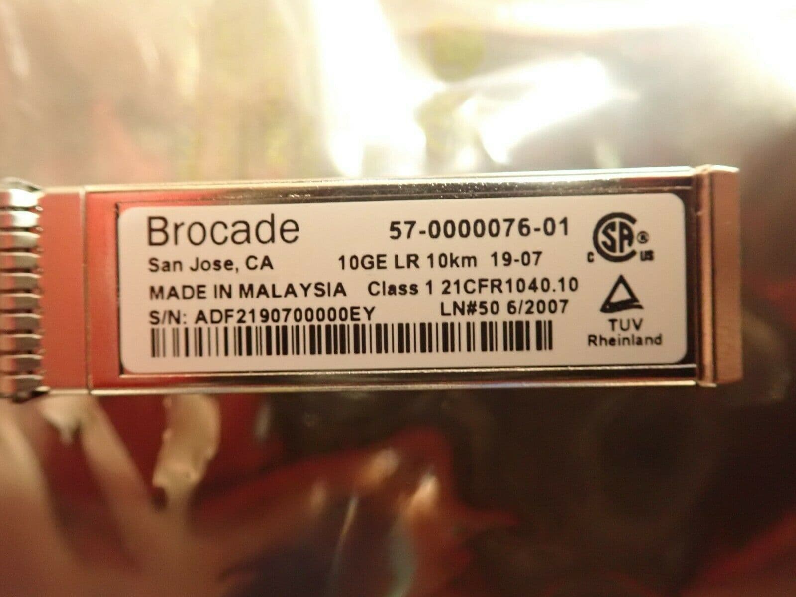 Módulo SFP Compatible Con Brocade 10G-SFPP-LR, 10GBASE-LR LC - Foto 7